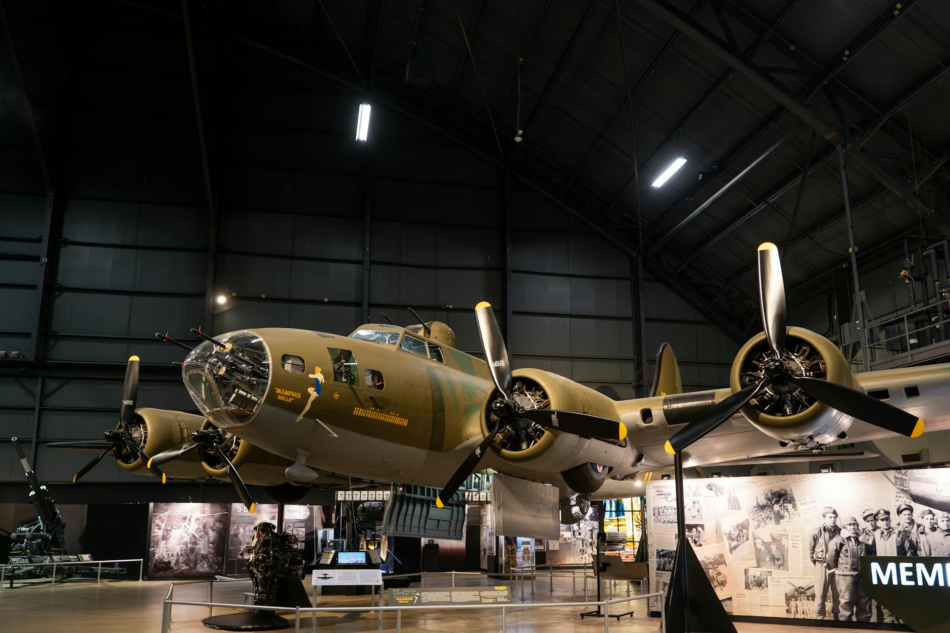 B-17 Flying Fortress on display at the USAF Museum, Dayton, Ohio.